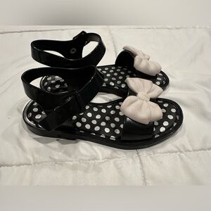 Melissa black and white sandals. Size 13